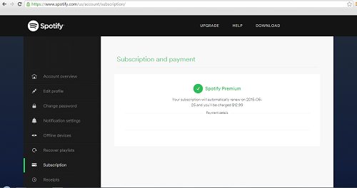Cancel Spotify Premium on a Web Browser