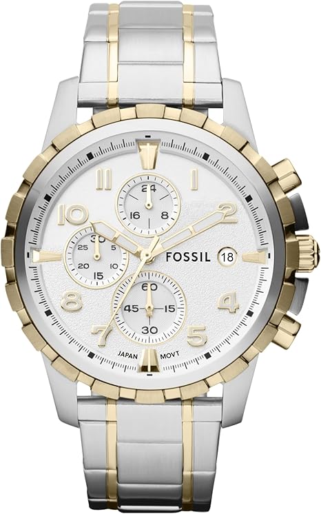 Fossil Men’s Two-Tone Stainless Steel Chronograph Watch (CH2600IE)