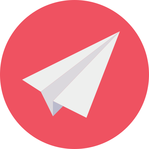 Functions of the Red Circle Paper Plane Icon