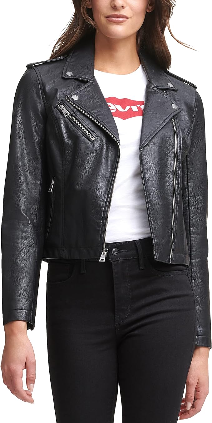 Levi's Women's Faux Leather Asymmetrical Motorcycle Jacket