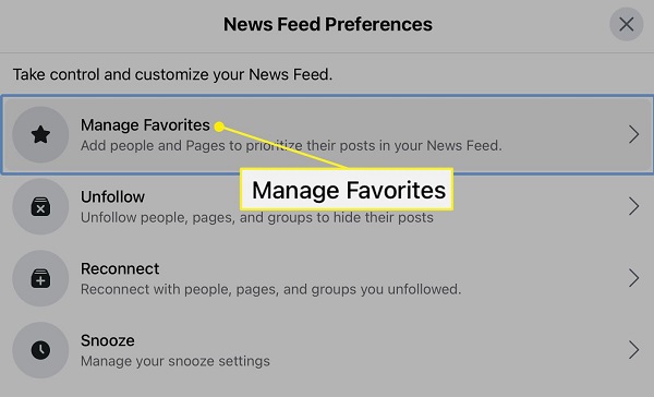 Managing Your Facebook Bookmarks