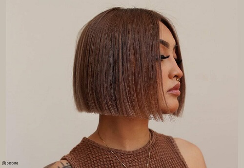 Sleek, Straight Bob